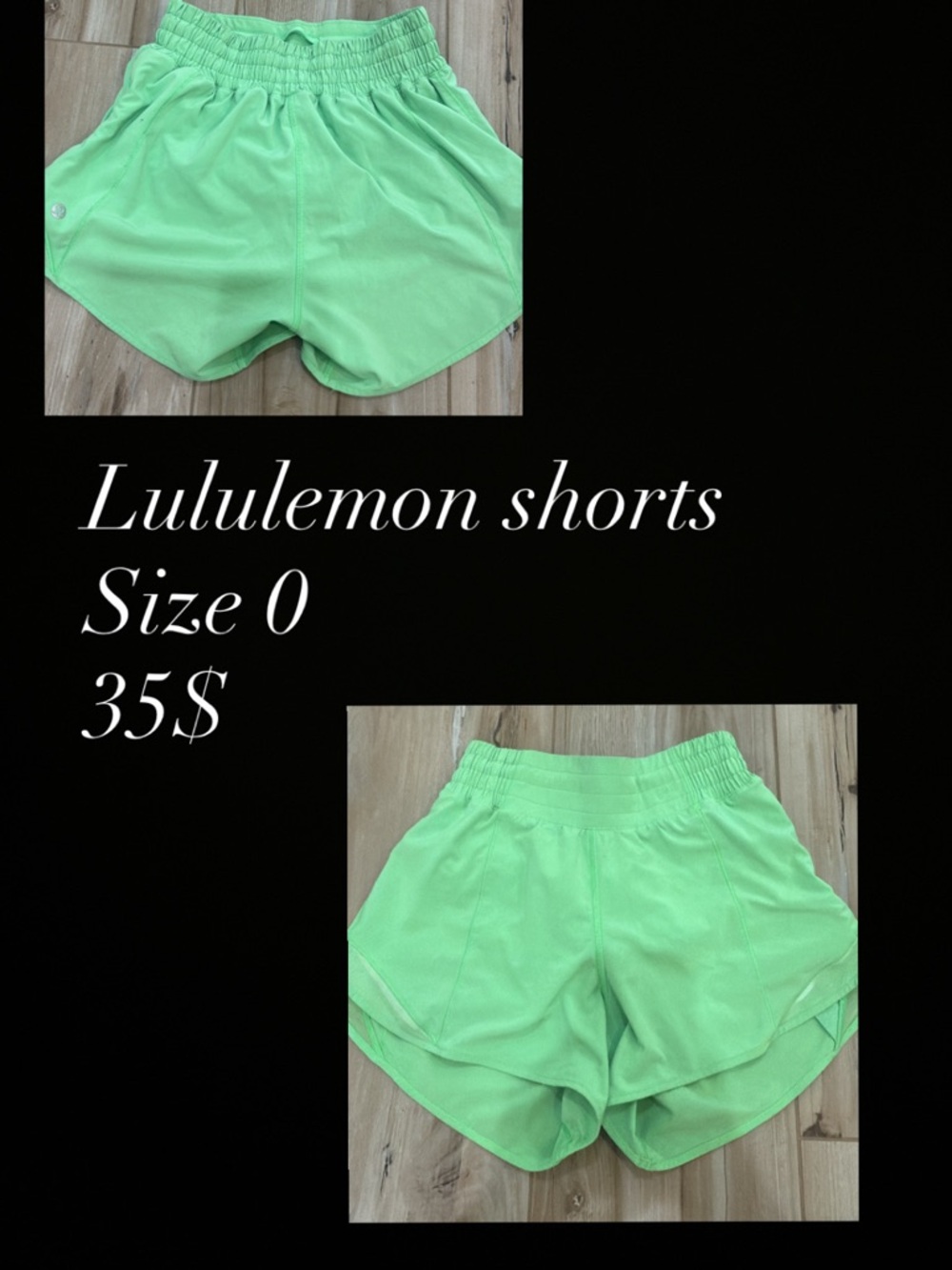 lululemon athletica Neon Lime Athletic Shorts